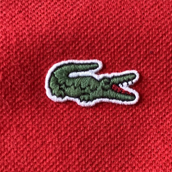 Lacoste Red Golf Shirt - Picture 3 of 6